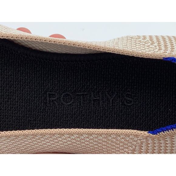 Rothy's Size 7 Flats Cream Black EUC - Picture 4 of 8